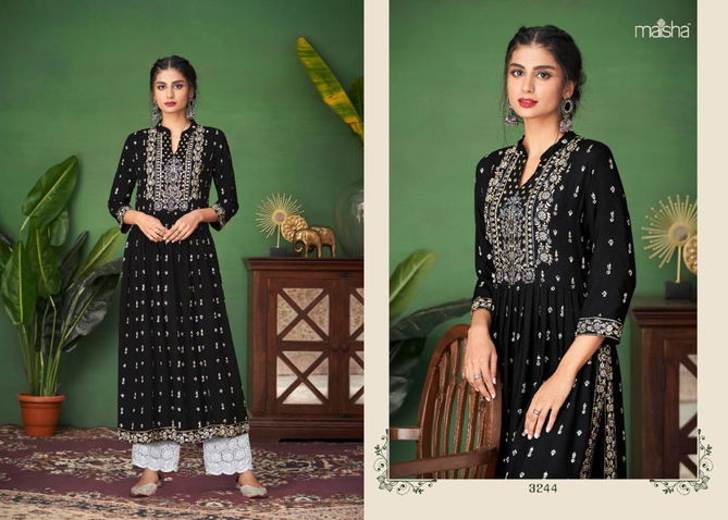 Monsoon 5 By Maisha 3241-3245 Kurti With Bottom Catalog